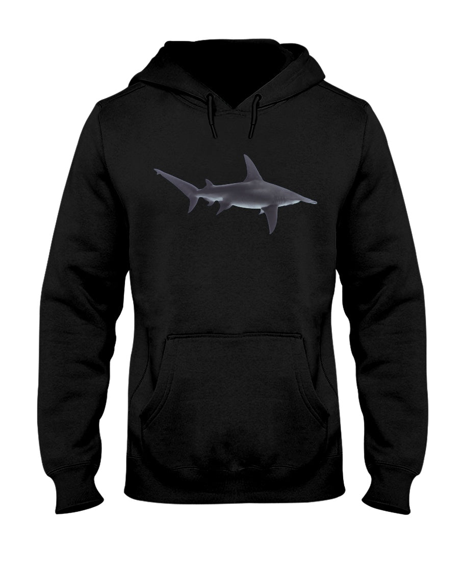 Hammerhead Shark Cruising, Moss Apparel, Shark Style 50/50 Hoodie