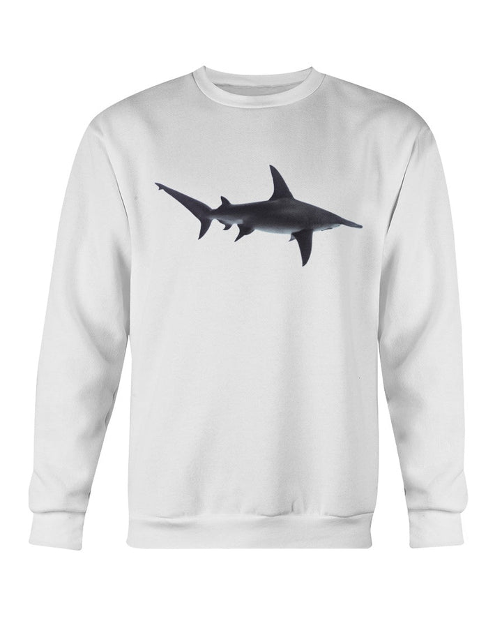 Hammerhead Shark Cruising, Moss Apparel, Shark Style Crewneck Sweatshirt