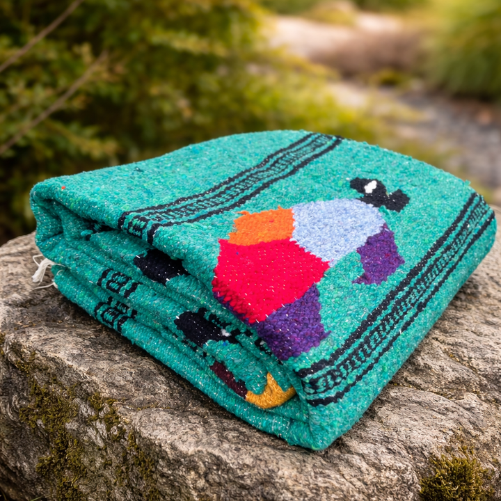 Turtle Lover Blanket - Teal
