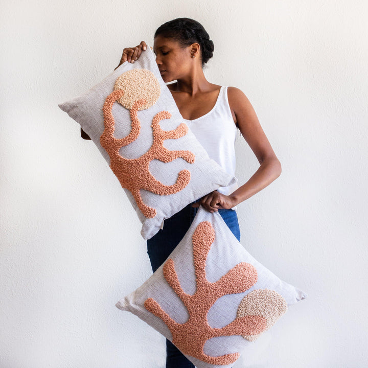 Sea Coral Throw Pillow