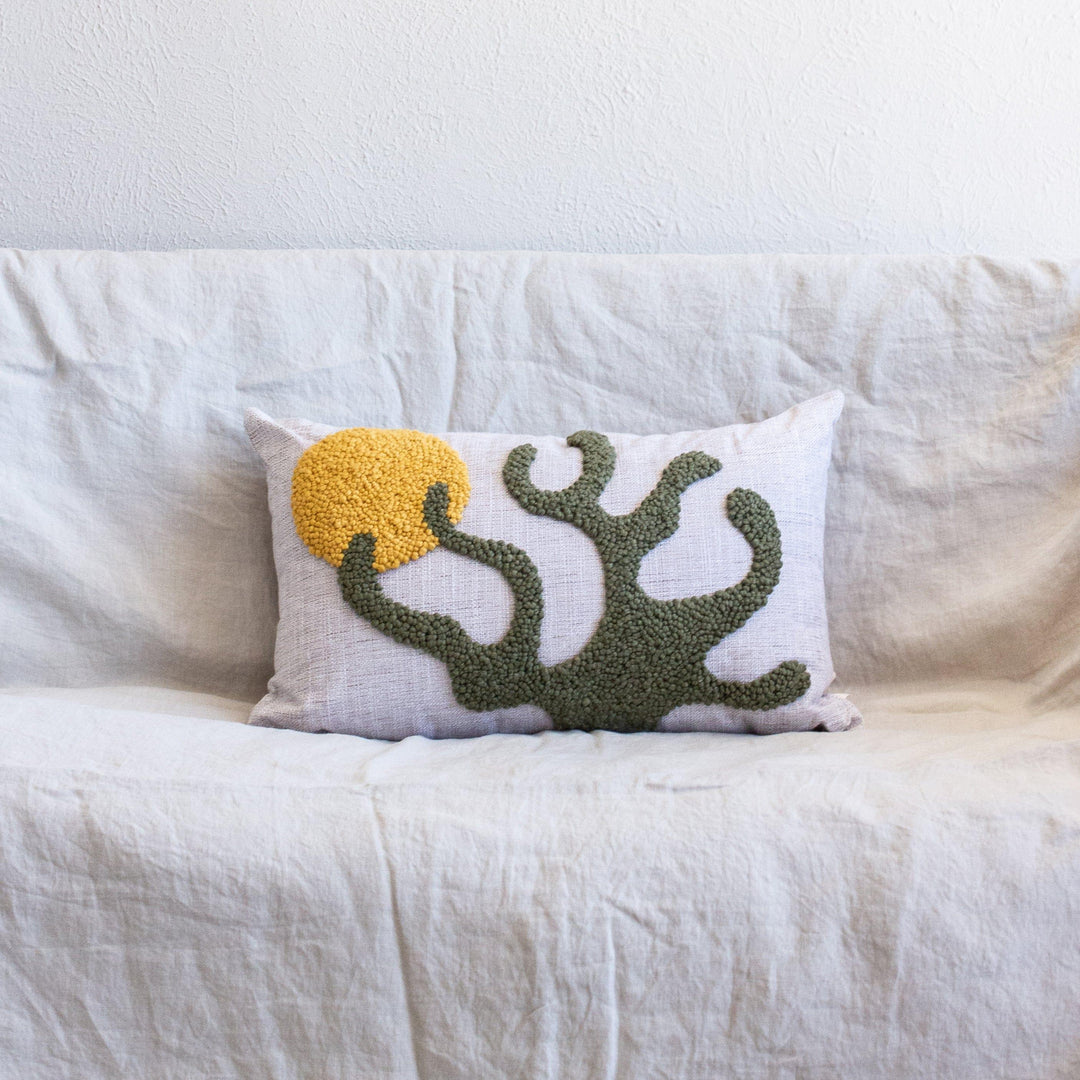 Sea Kelp Throw Pillow