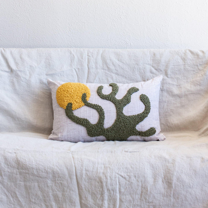 Sea Kelp Throw Pillow