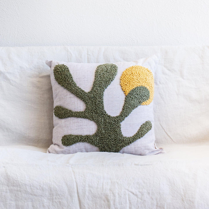 Sea Kelp Throw Pillow