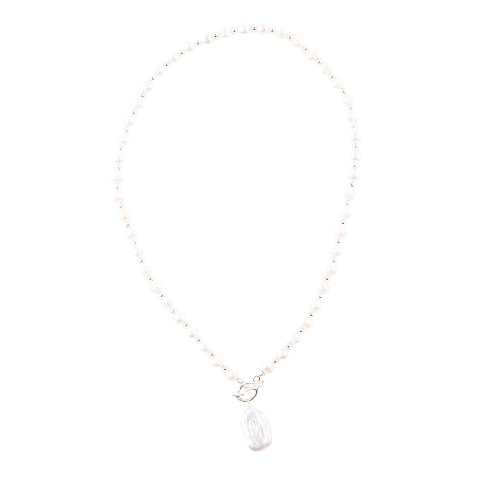 Sunday Best Pearl Toggle Necklace