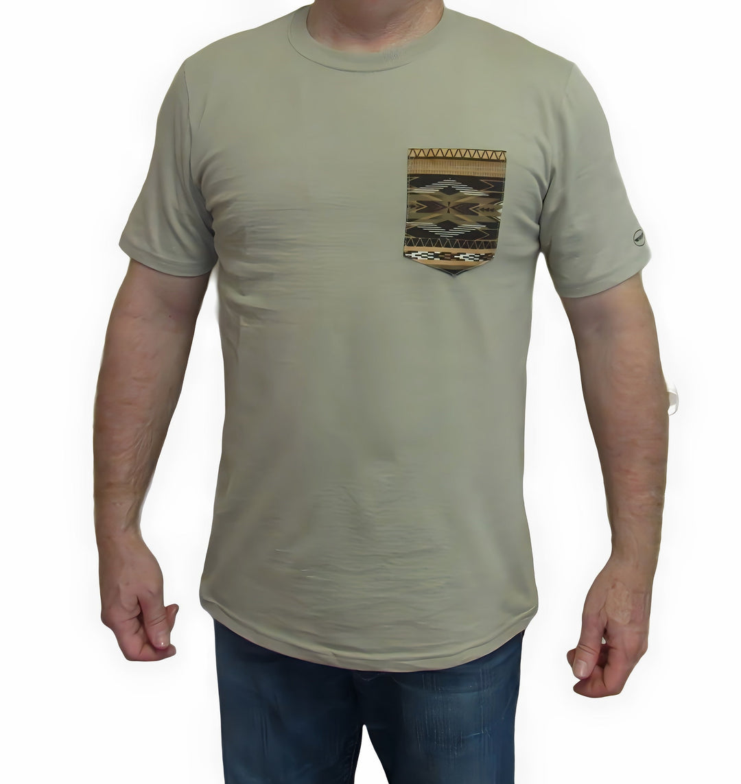 Southwest Print - Pocket T-shirt - Made in USA