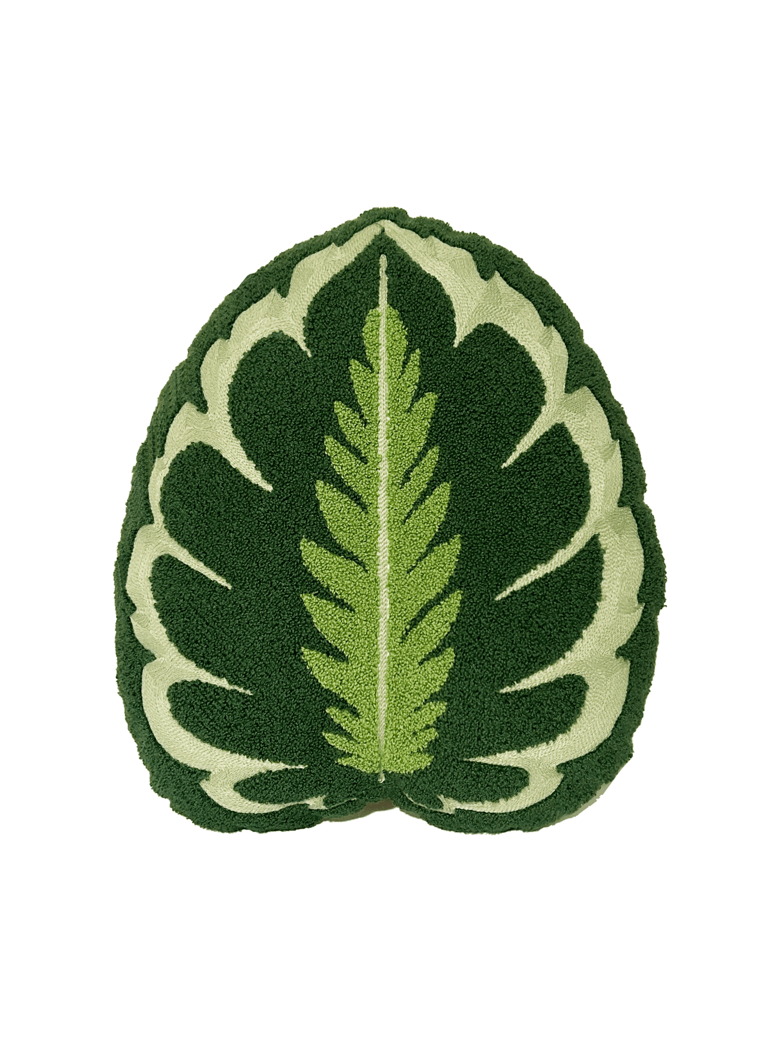 Tufted Calathea Medallion Leaf Pillow – West Path