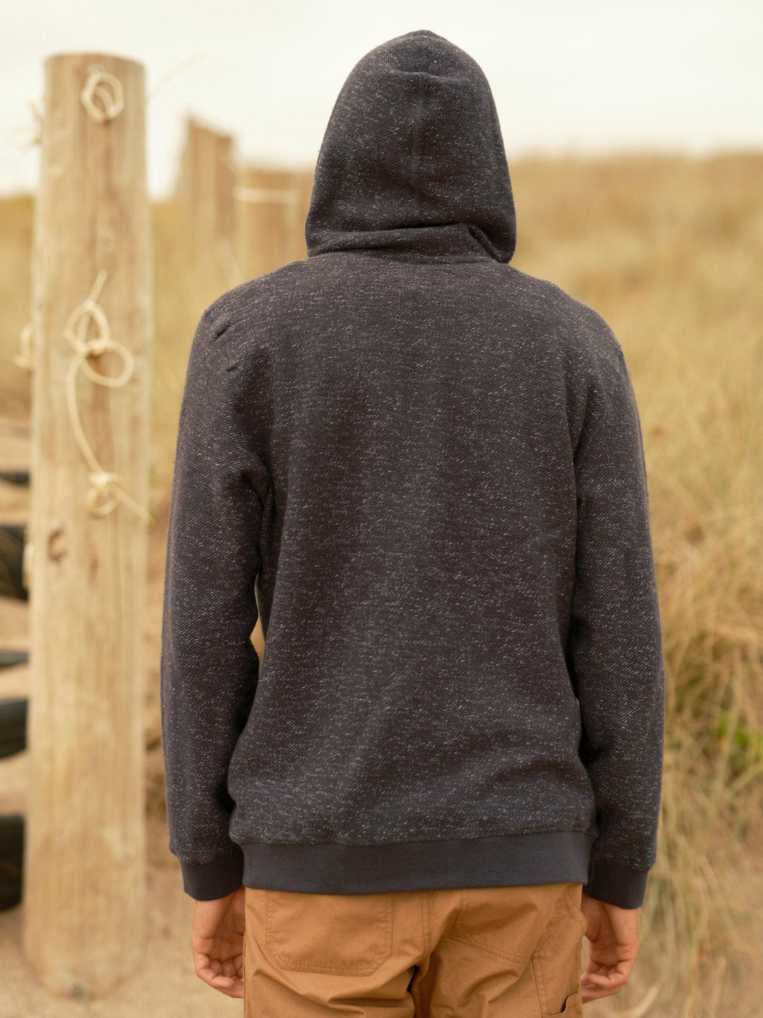 Mollusk Whale Patch Zip Up Faded Navy