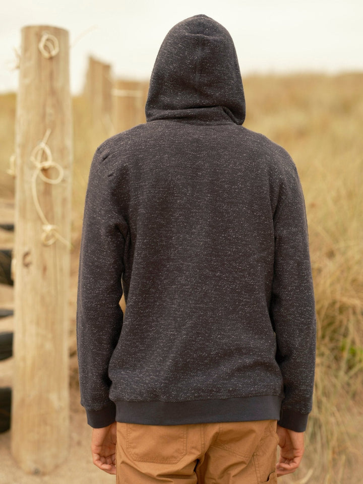 Mollusk Whale Patch Zip Up Faded Navy