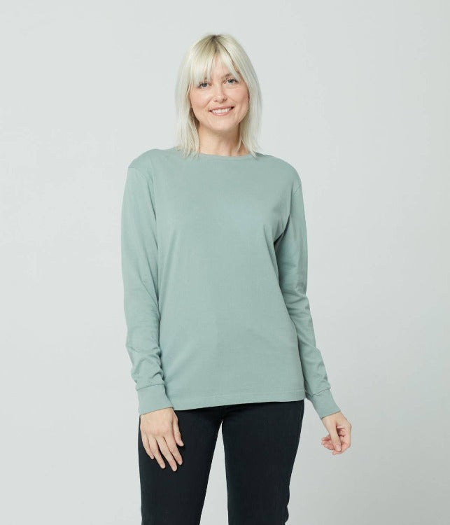 Known Supply's Unisex Long Sleeve in Sage