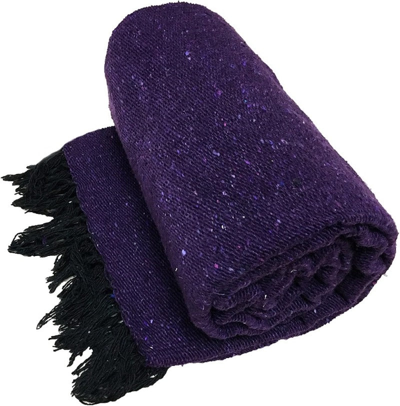 Solid Purple Mexican Blanket