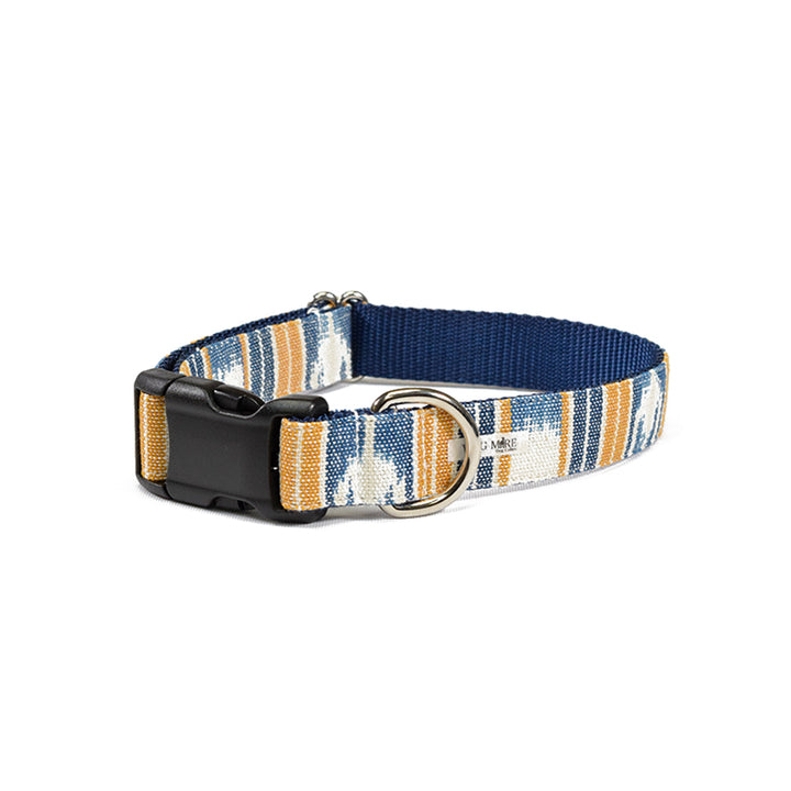 Blue pet collars and leashes