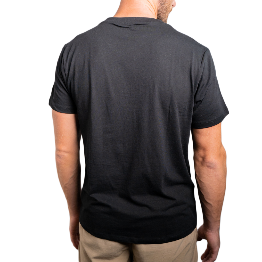 Organic Men's T-Shirt | 100% Cotton | Basic Mens Crew Neck Tee - Black ...