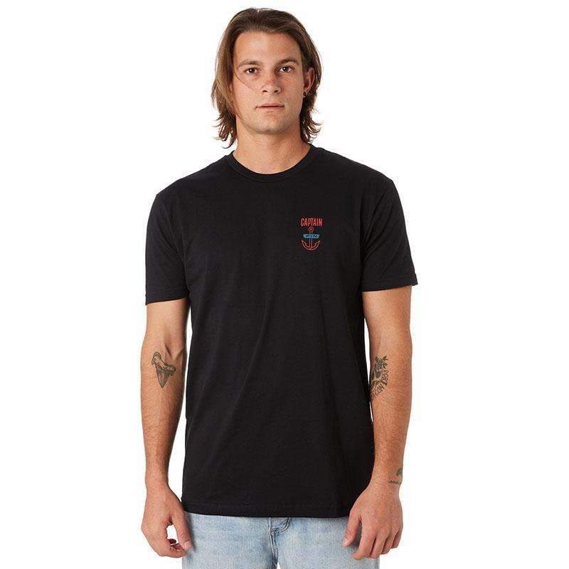 Graphic Surf T Shirt - Black T-Shirts Captain Fin 