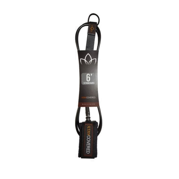 Stay Covered Standard Surf Leash - Black
