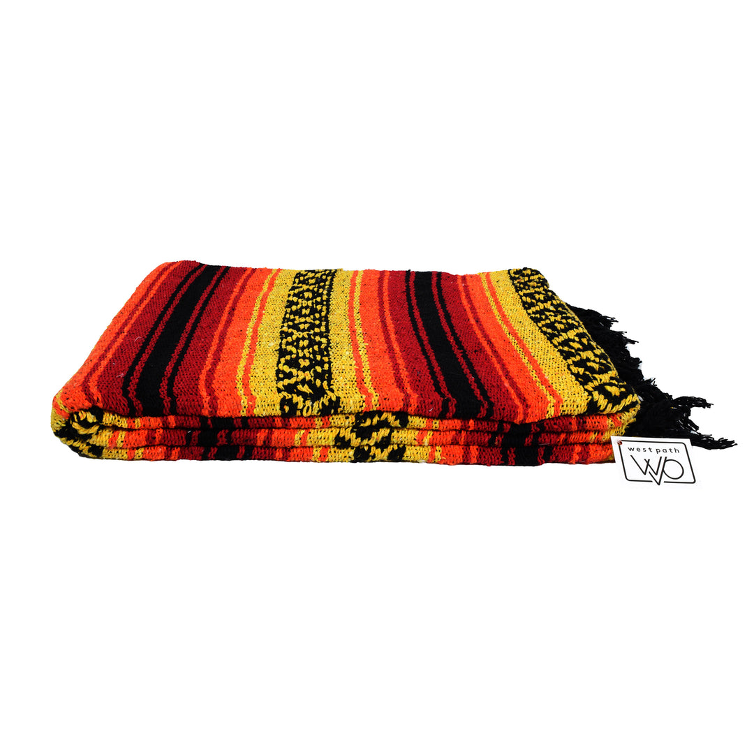 Colorful Mexican Falsa Blanket