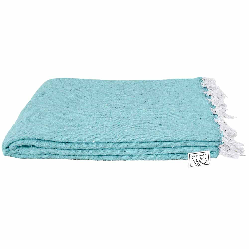meditation blanket mint green