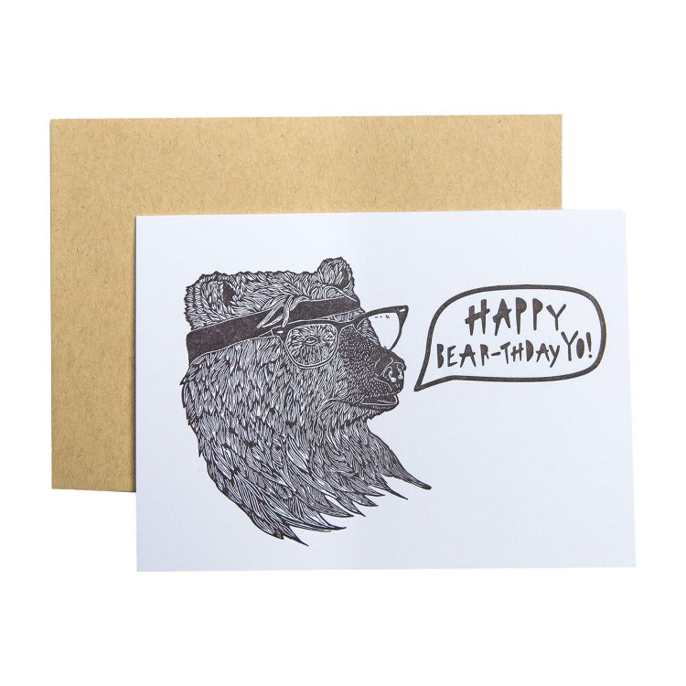 Woosah Outfitter's Happy-bear-thday card