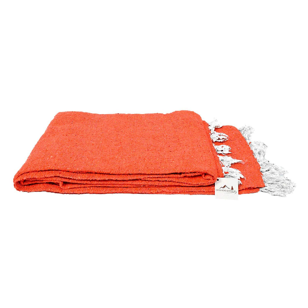 orange beach blanket