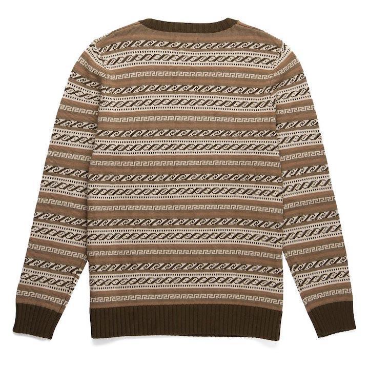 Men's Brown Knit Sweater
