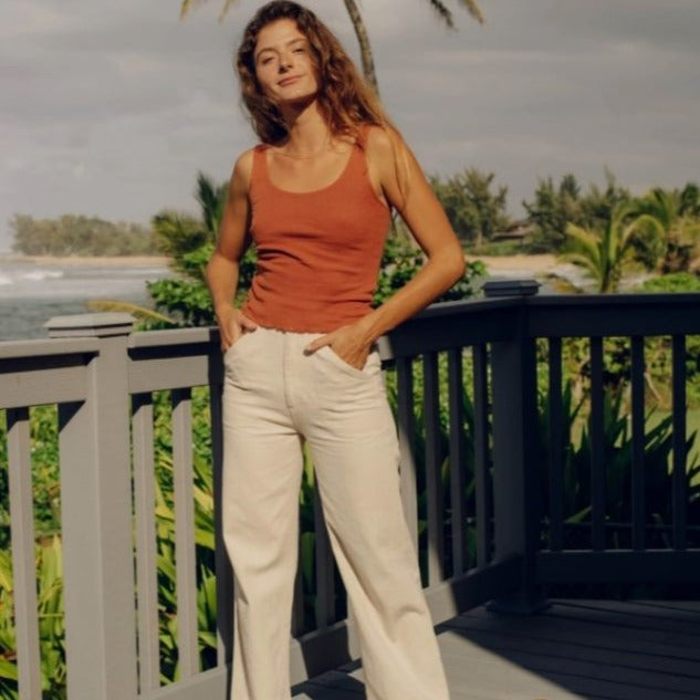 Natural colored painter pants by Mollusk