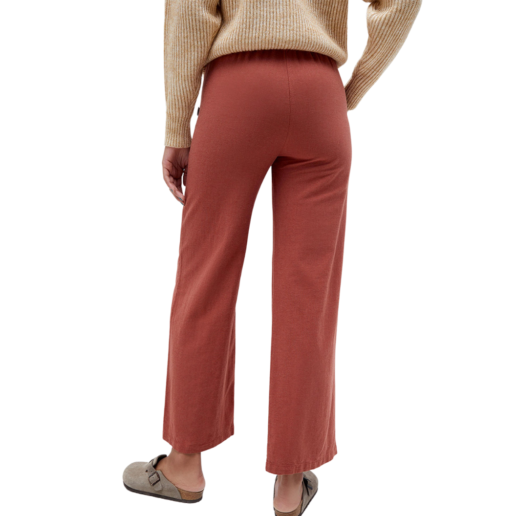 Red clay colored pants for women by Rhythm
