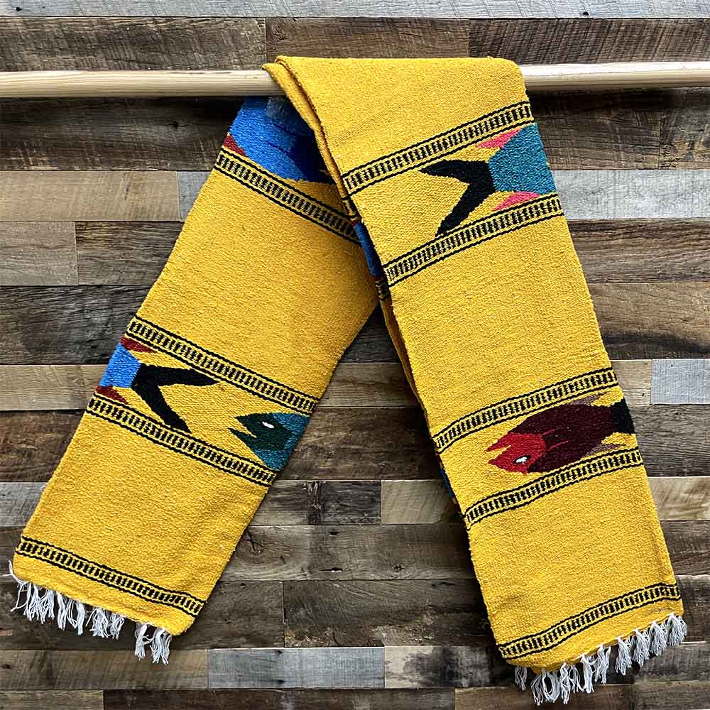 yellow baja fish blanket from Mexico
