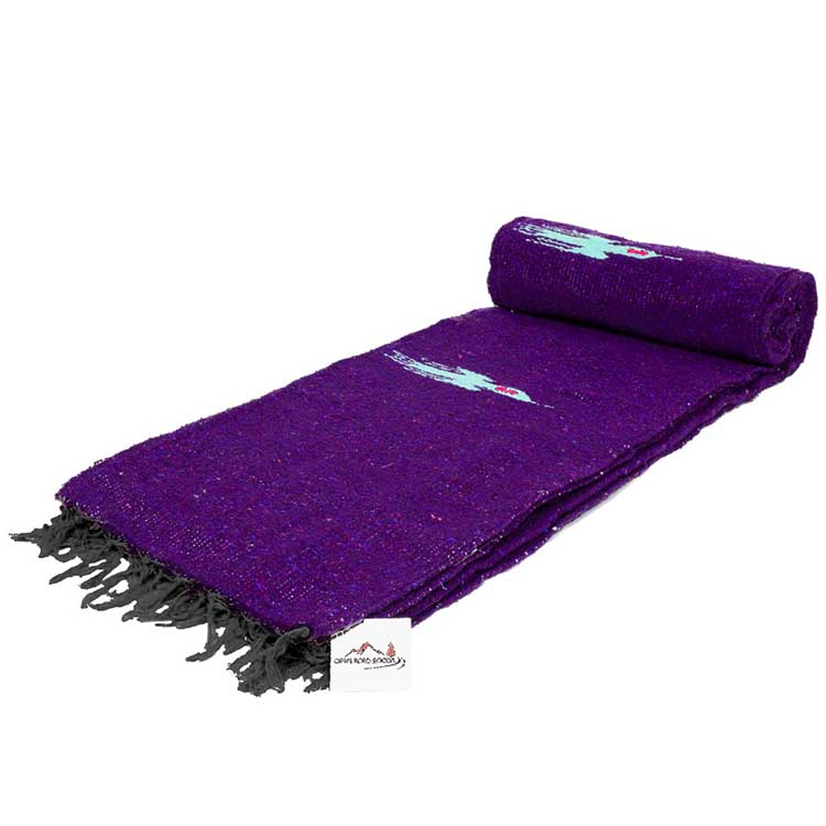 purple throw blanket from mexico