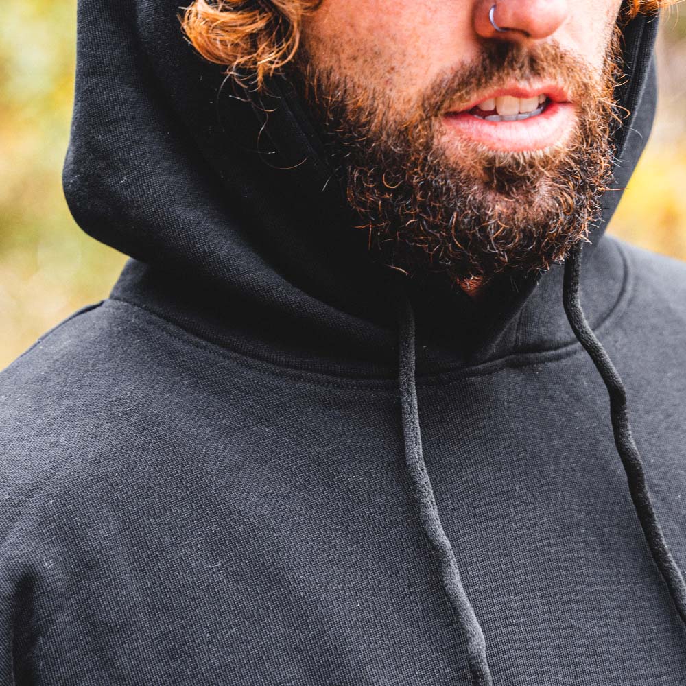 black pullover hoodie mens