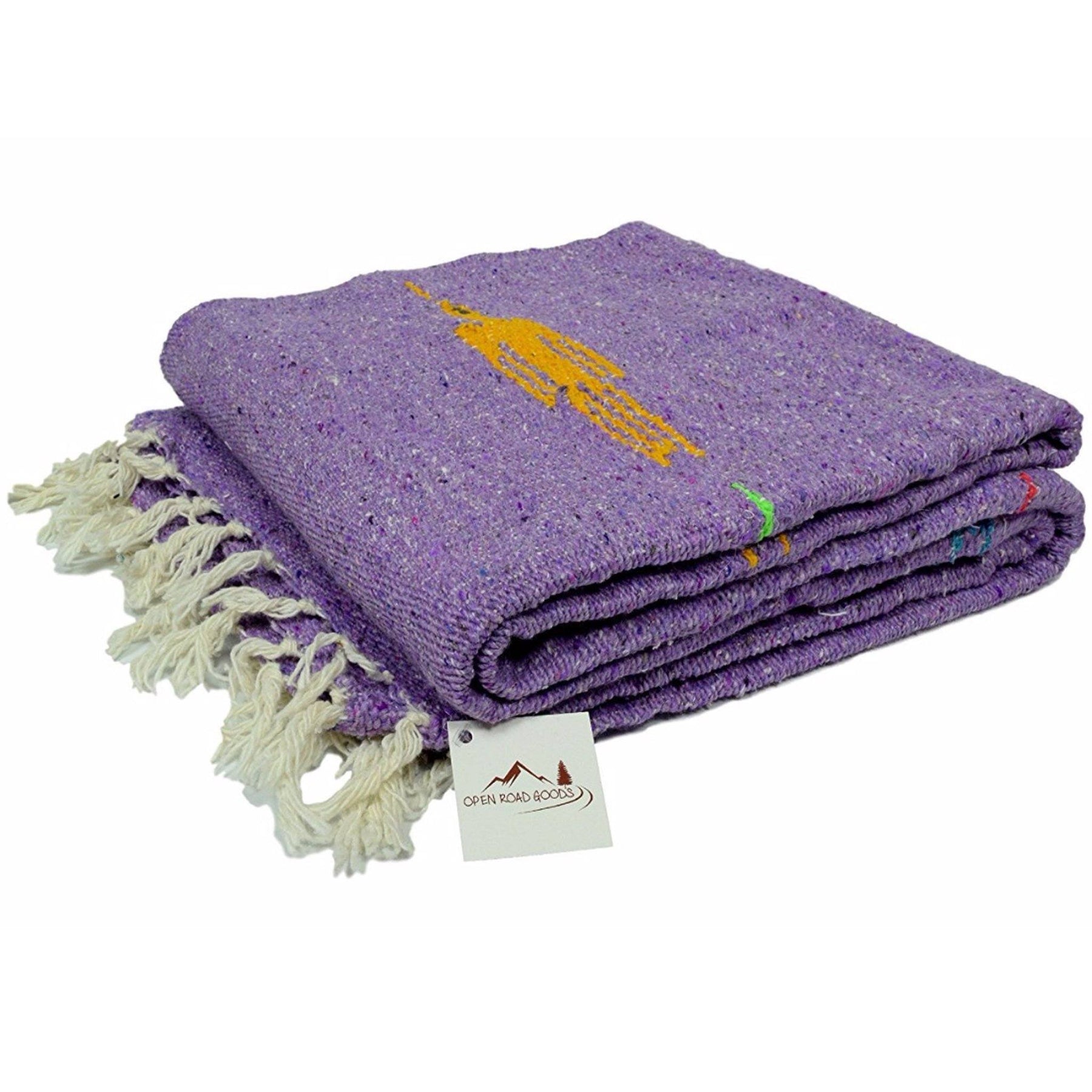 Thunderbird Blanket Violet Purple Mexican Yoga Blanket Thick & Soft