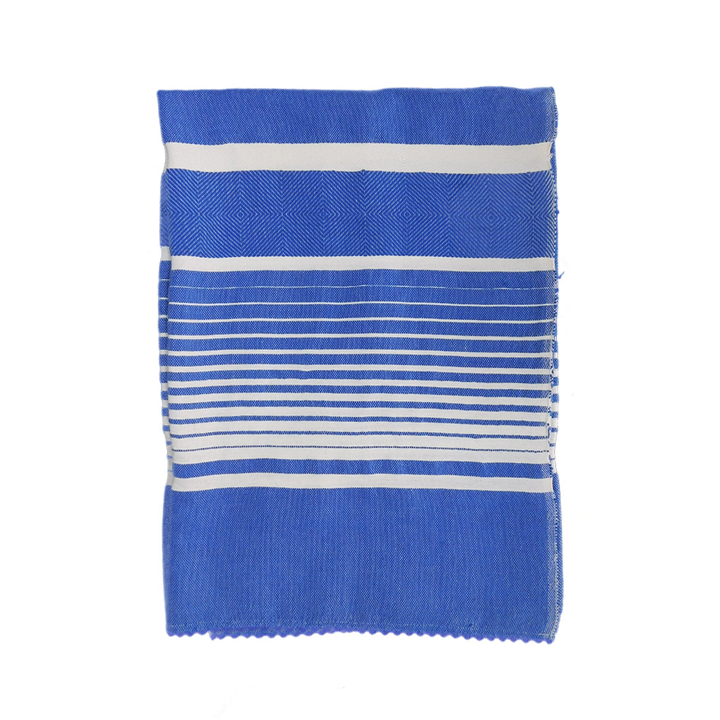 blue and white turkish bath towels