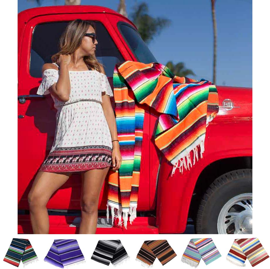 Bulk Mexican Serape Blankets - Reunions, Weddings, Corporate Gifting, Events,