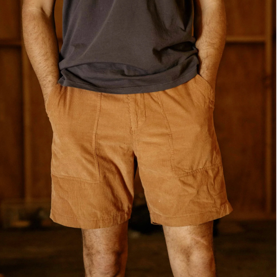 Salvador Shorts in Burnt Orange by Mollusk