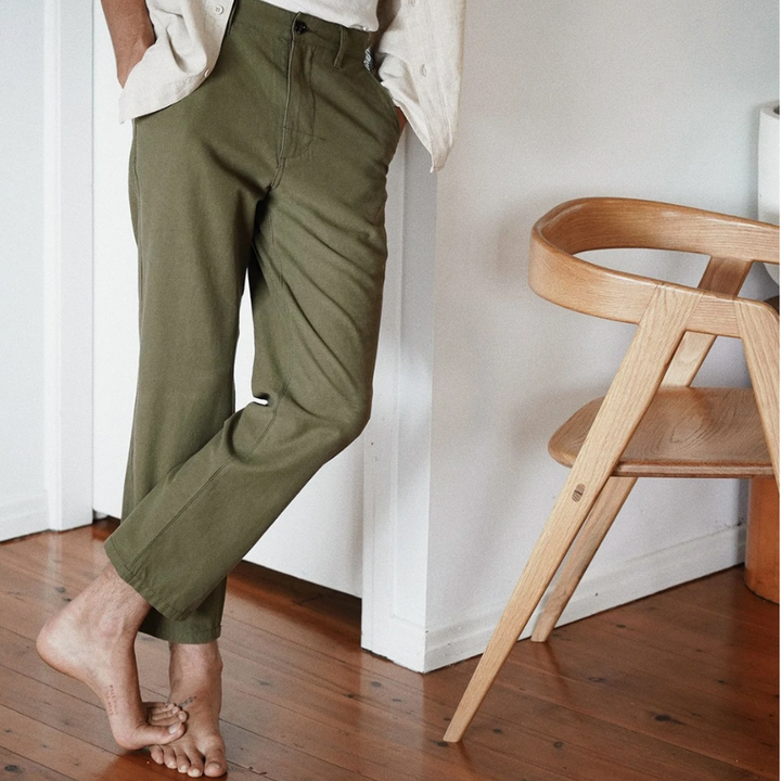 Rhythm's Olive Green Fatigue Pant for men 