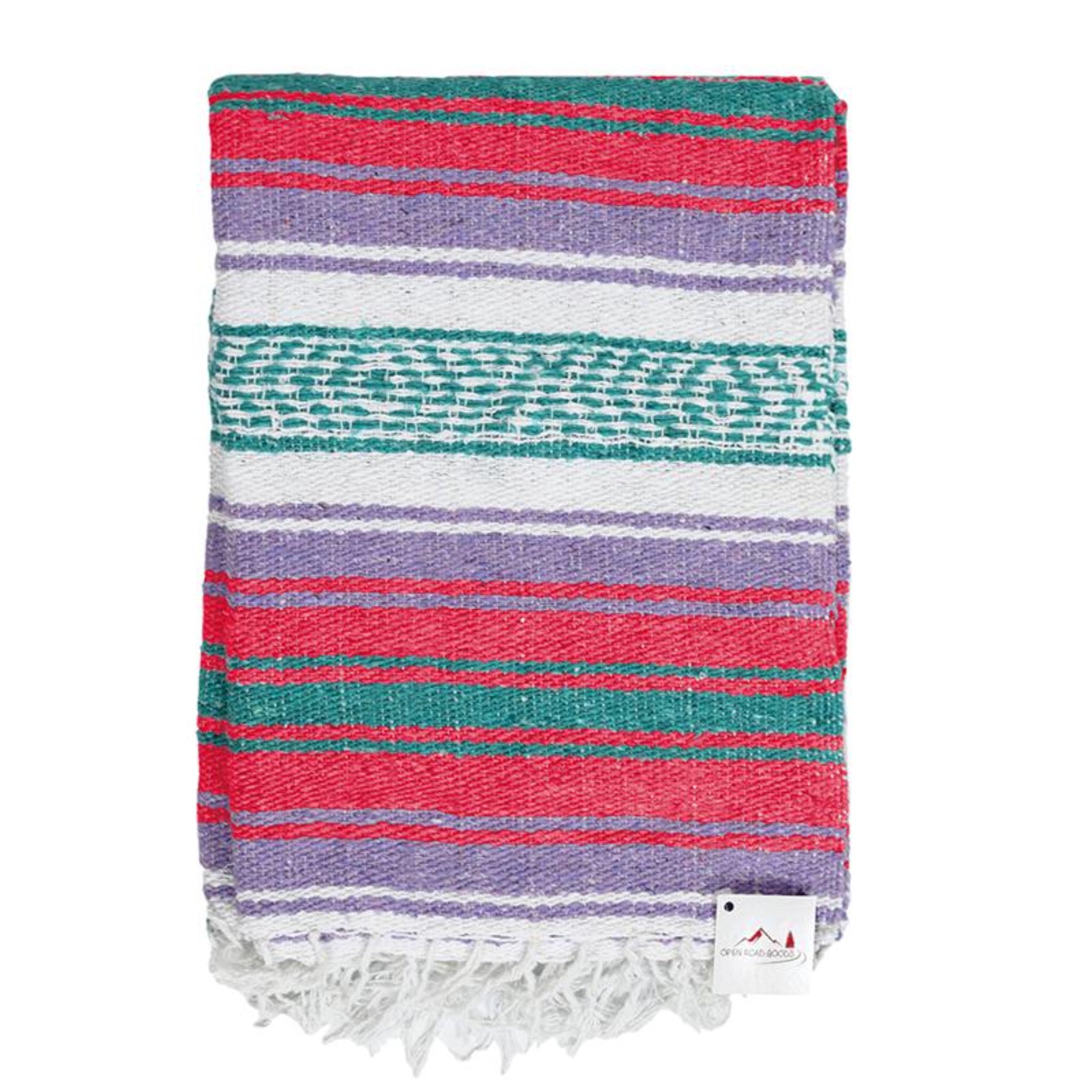 Cheap Pink Purple Green Mexican Blanket