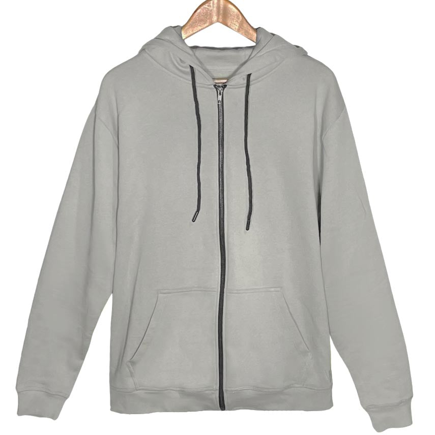 grey organic hoodie