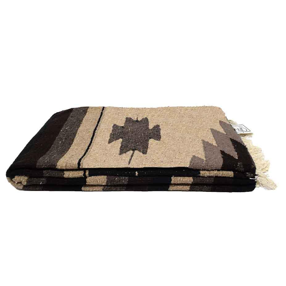 Brown Aztec Diamond Blanket Shop Authentic Mexican Blankets West Path