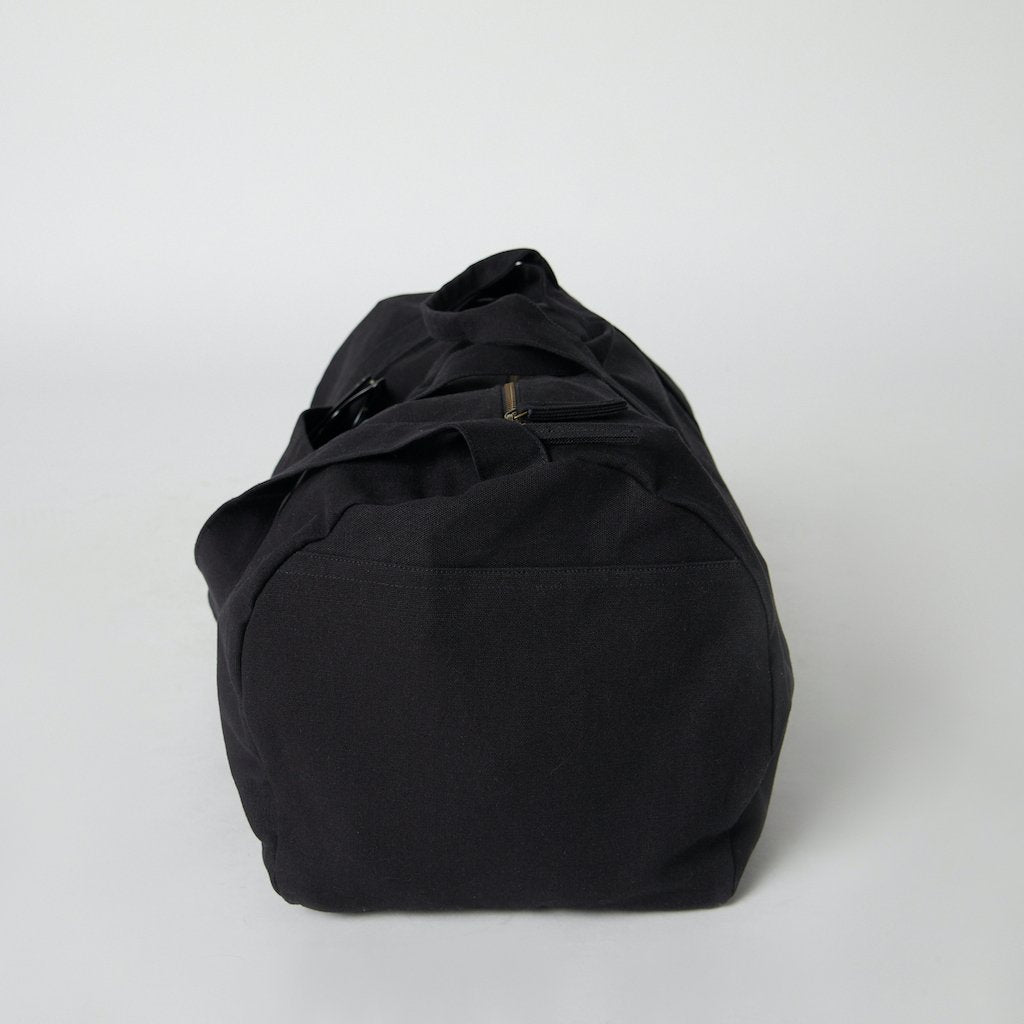 duffle bag with side pocket