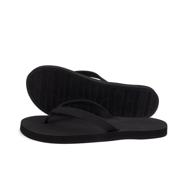 Women's Black Eco-Friendly Flip Flops