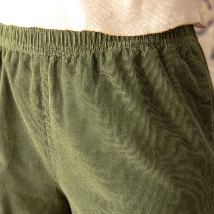 Mollusk Green Corduroy Shorts 