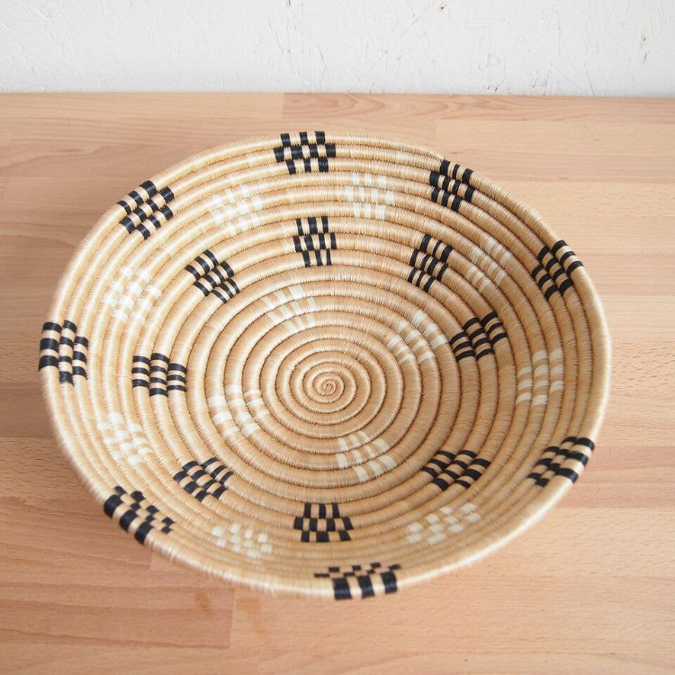 light earth-toned handwoven decorative bowls by Amsha
