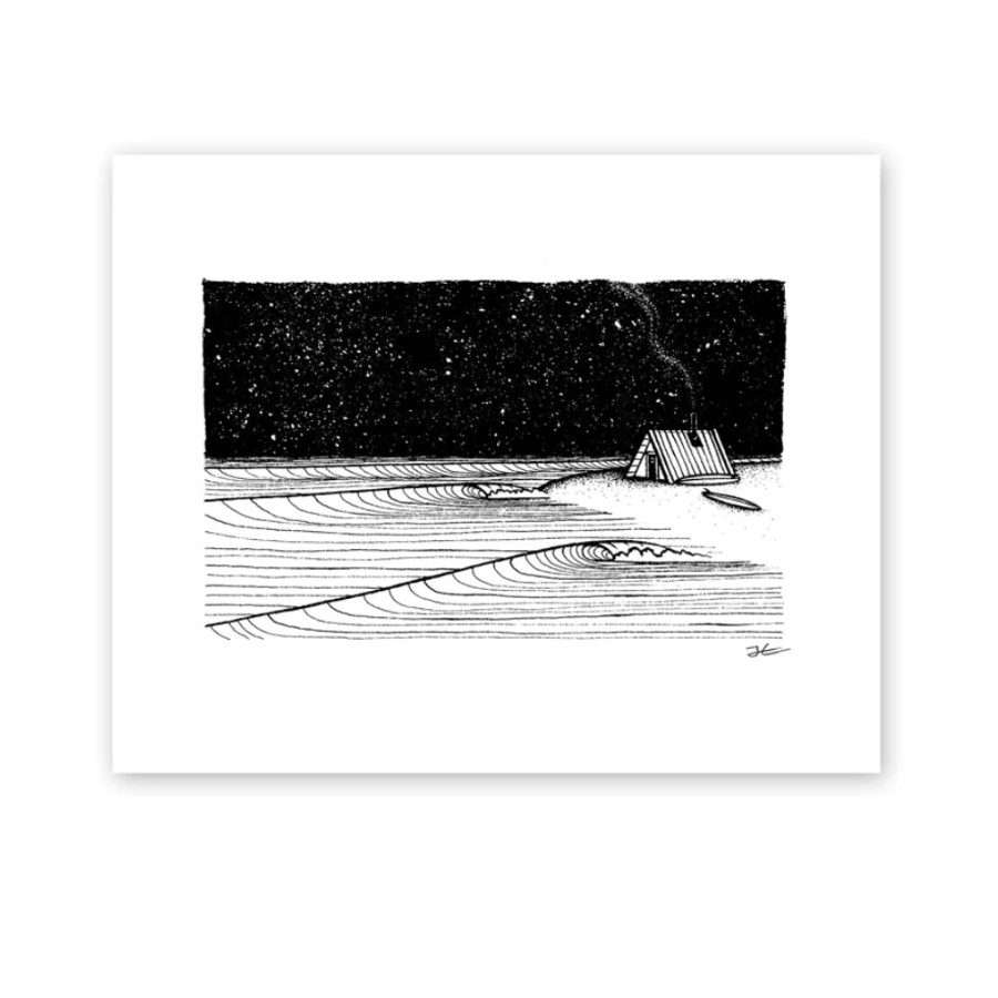 Jonas Claesson black and white art print 
