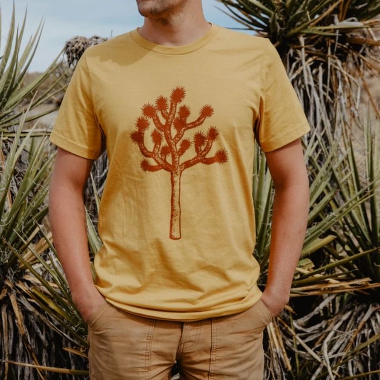 Joshua Tree tee in yellow by Moore Collection 