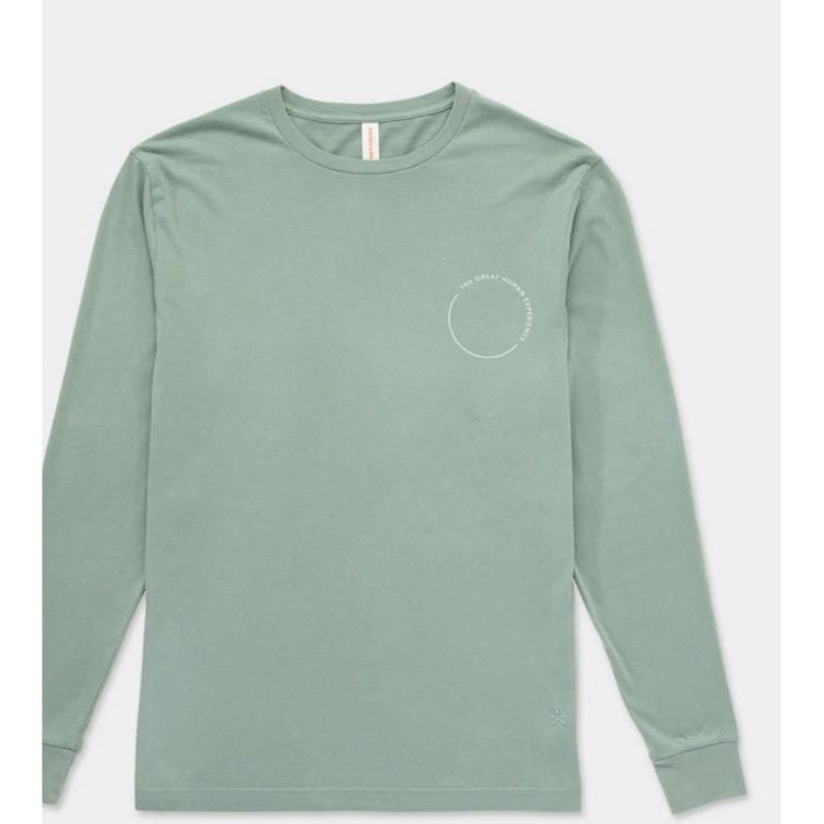 Human Experience Long Sleeve tee in Green by Known Supply