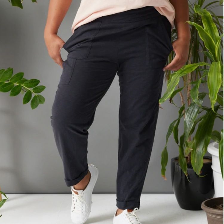 Black cotton pant by Known Supply 
