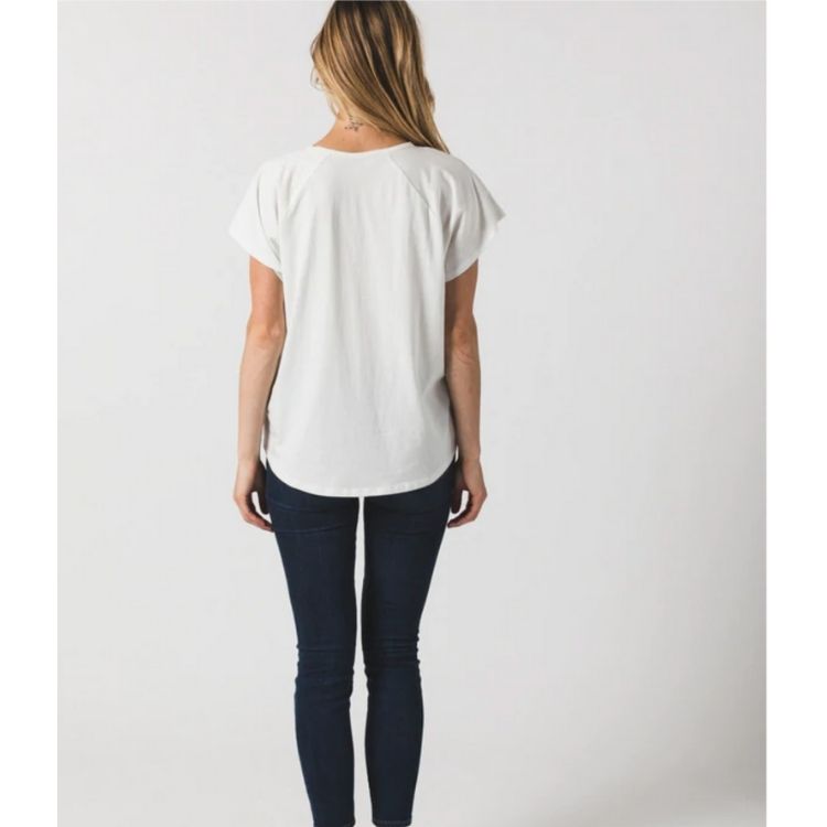 Women's tee in White by Known Supply