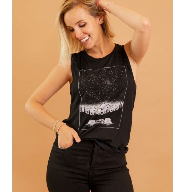 Moore Collection's black tank for women 