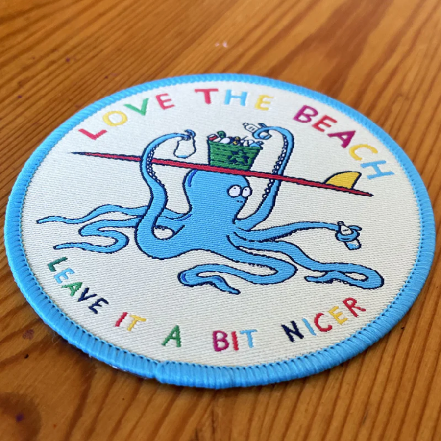 Love The Beach Woven Patch by Jonas Claesson