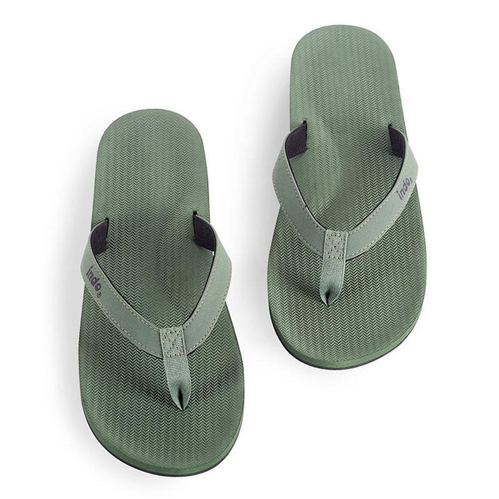 men's Green slide sandals