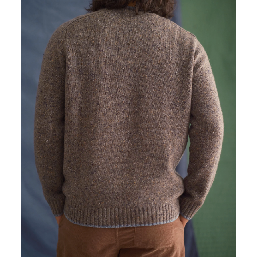 Dark Gray wool and alpaca sweater by Mollusk