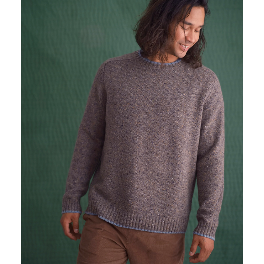 Mollusk's Cambridge Sweater for men in Ocean Tipped